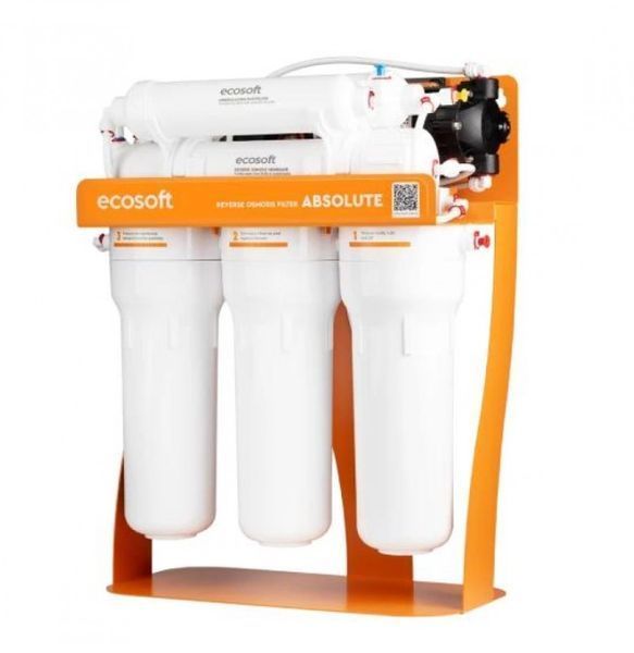 Фільтр зворотного осмосу Ecosoft Absolute з помпою на станині. 588 фото